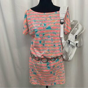 LILLY PULITZER "Make A Slash Stripe" Carmine Dress